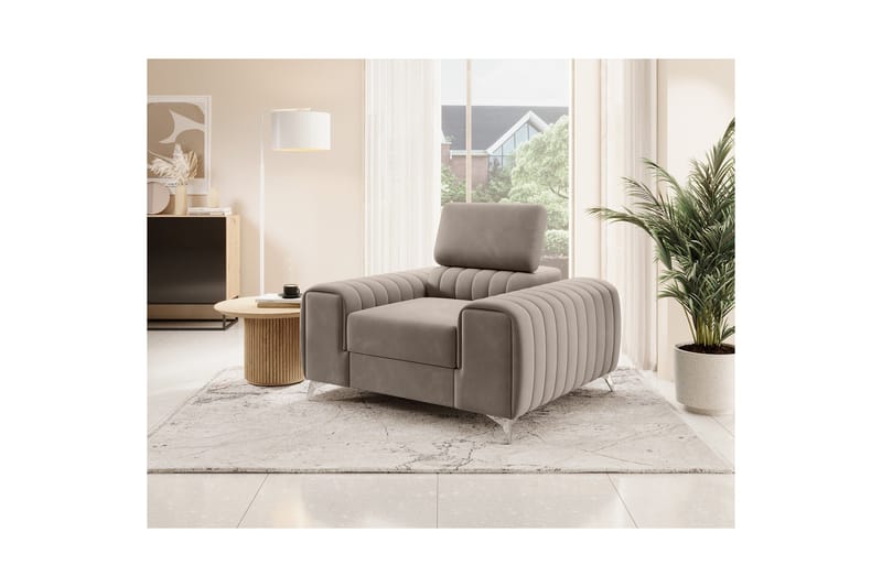 Laurece Fåtölj - Beige - Möbler - Vardagsrum - Fåtöljer