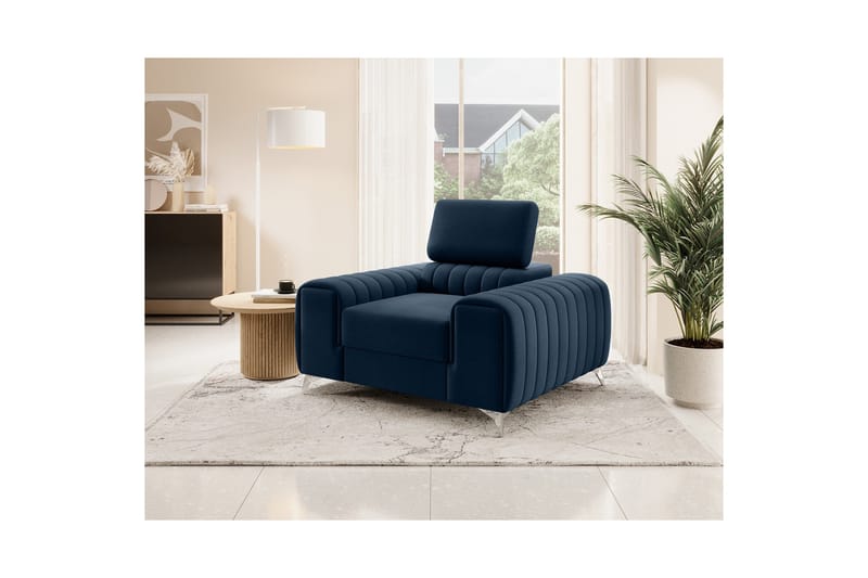 Laurece Fåtölj - Blå - Möbler - Vardagsrum - Fåtöljer