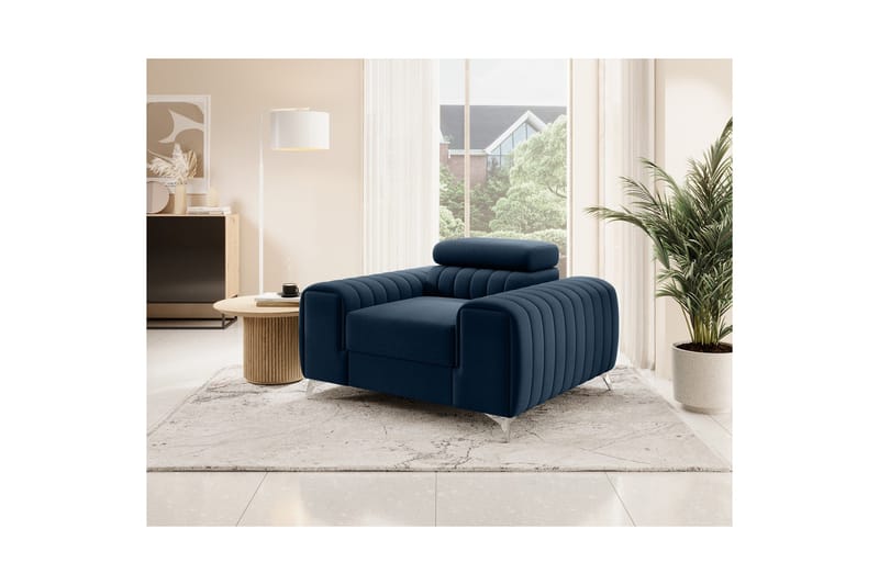 Laurece Fåtölj - Blå - Möbler - Vardagsrum - Fåtöljer