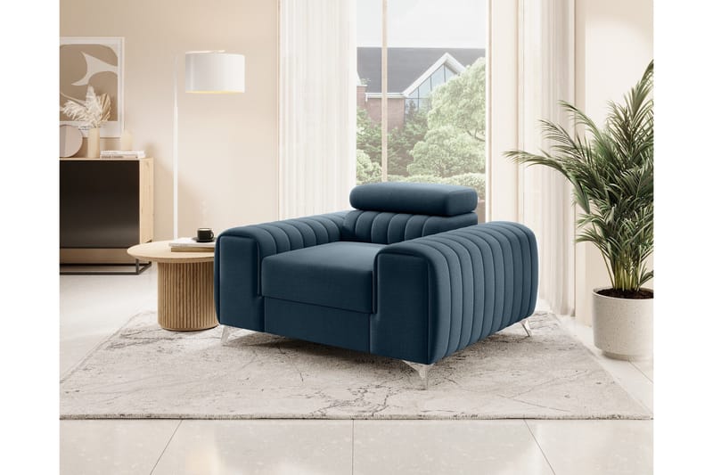 Laurece Fåtölj - Blå - Möbler - Vardagsrum - Fåtöljer