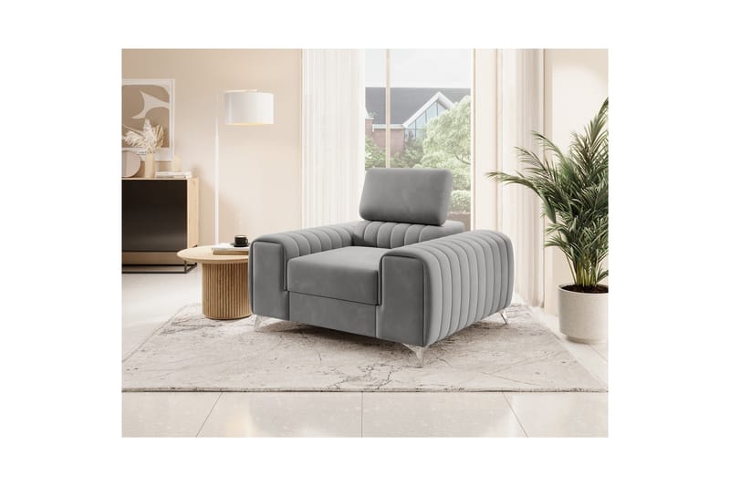Laurece Fåtölj - Grå - Möbler - Vardagsrum - Fåtöljer