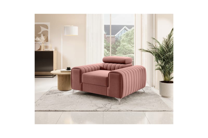 Laurece Fåtölj - Rosa - Möbler - Vardagsrum - Fåtöljer
