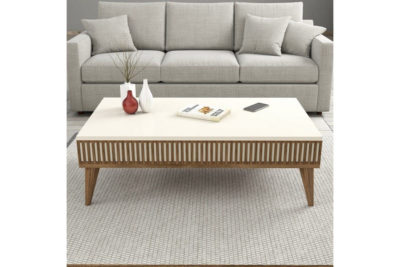 Lissione Möbelset För Vardagsrum - Natur/Vit - Möbler - Vardagsrum - Möbelset för vardagsrum