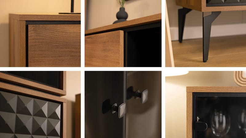 Lorvenn Möbelset För Vardagsrum - Brun/Svart - Möbler - Vardagsrum - Möbelset för vardagsrum