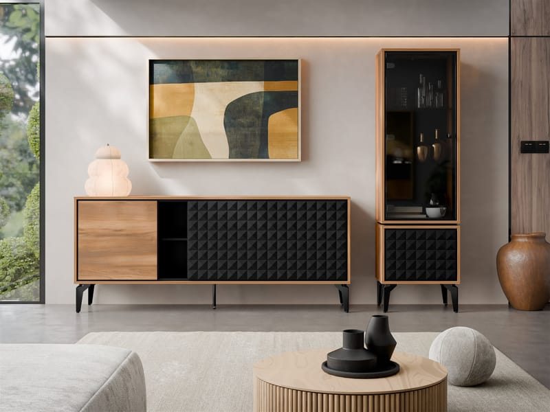 Lorvenn Möbelset För Vardagsrum - Brun/Svart - Möbler - Vardagsrum - Möbelset för vardagsrum