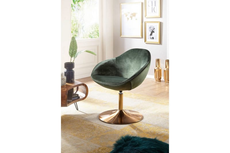 Lounge & Cocktailstol Wohnling Siran Sammet Klädd Industriell - Möbler - Vardagsrum - Fåtöljer