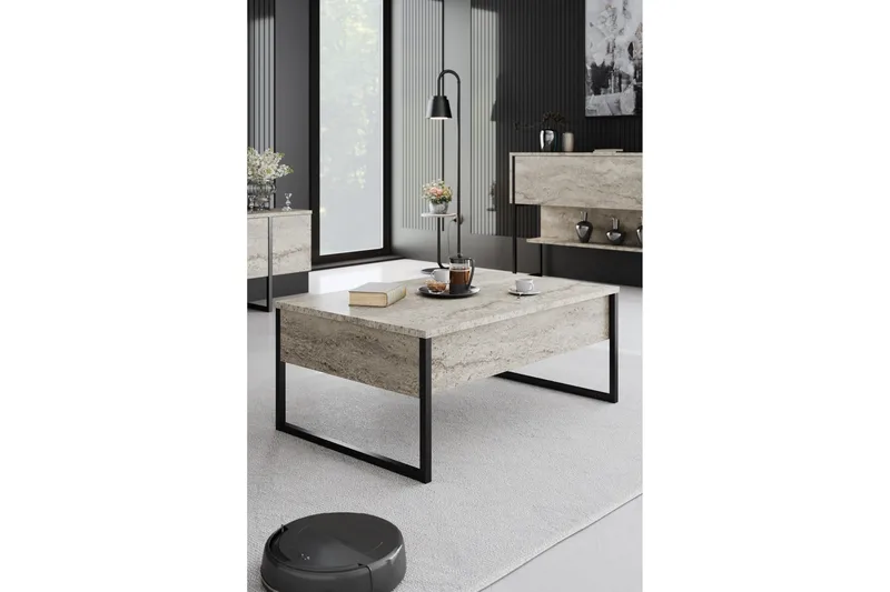 Luxe Möbelset För Vardagsrum - Beige/Svart - Möbler - Vardagsrum - Möbelset för vardagsrum