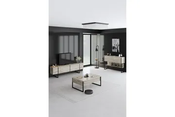 Luxe Möbelset För Vardagsrum - Beige/Svart - Möbler - Vardagsrum - Möbelset för vardagsrum