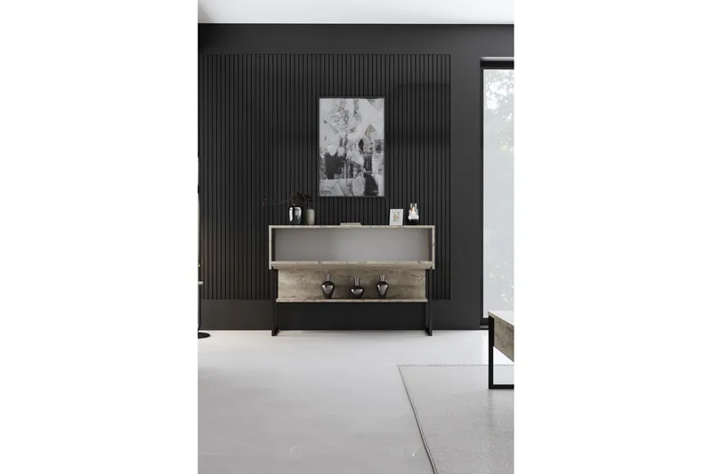 Luxe Möbelset För Vardagsrum - Beige/Svart - Möbler - Vardagsrum - Möbelset för vardagsrum