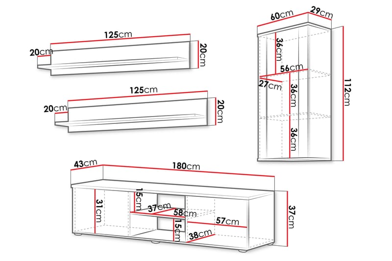 Lyrosen Möbelset För Vardagsrum - Beige - Möbler - Vardagsrum - Möbelset för vardagsrum