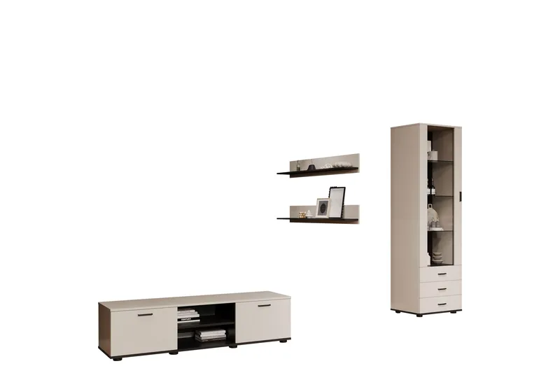 Lyrosen Möbelset För Vardagsrum, Beige