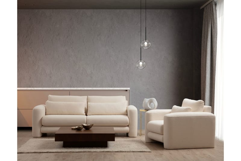 Makhan Fåtölj - Ljusbeige - Möbler - Vardagsrum - Fåtöljer