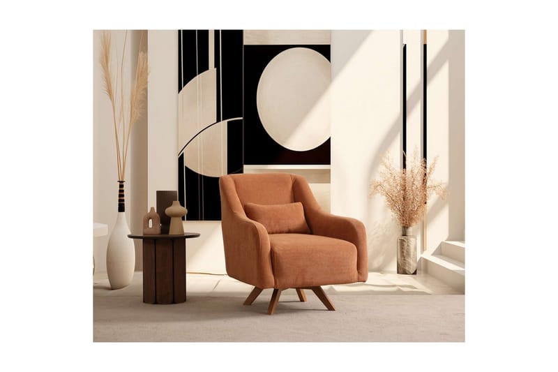 Malkiat Loungefåtölj - Orange - Möbler - Vardagsrum - Fåtöljer