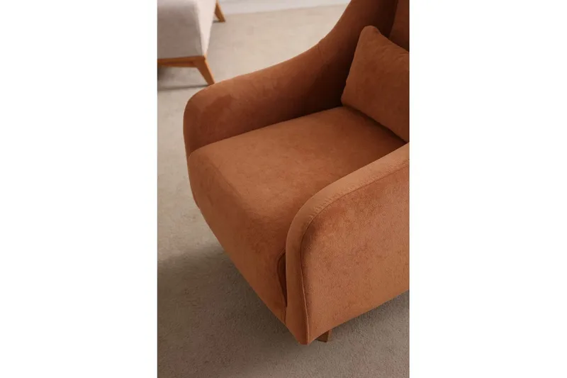 Malkiat Loungefåtölj - Orange - Möbler - Vardagsrum - Fåtöljer