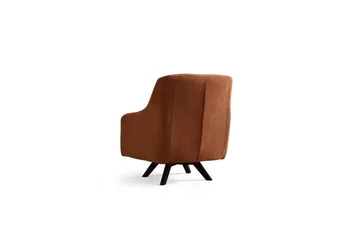 Malkiat Loungefåtölj - Orange/Svart - Möbler - Vardagsrum - Fåtöljer