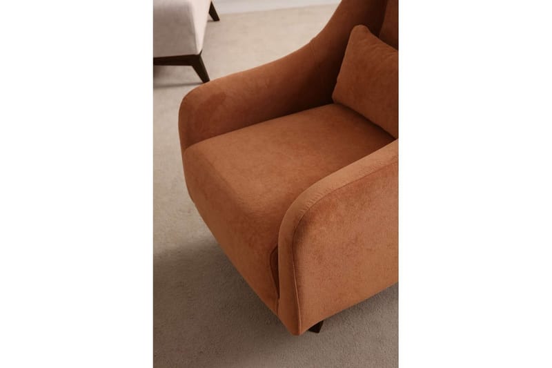 Malkiat Loungefåtölj - Orange/Svart - Möbler - Vardagsrum - Fåtöljer