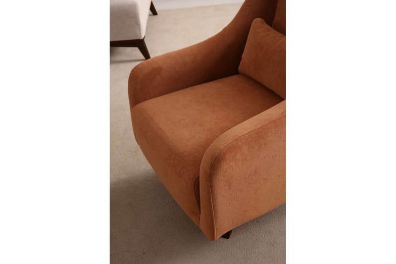Malkiat Loungefåtölj - Orange/Svart - Möbler - Vardagsrum - Fåtöljer