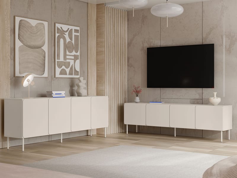 Marros Möbelset Skänk 200 cm - Beige - Möbler - Vardagsrum - Möbelset för vardagsrum