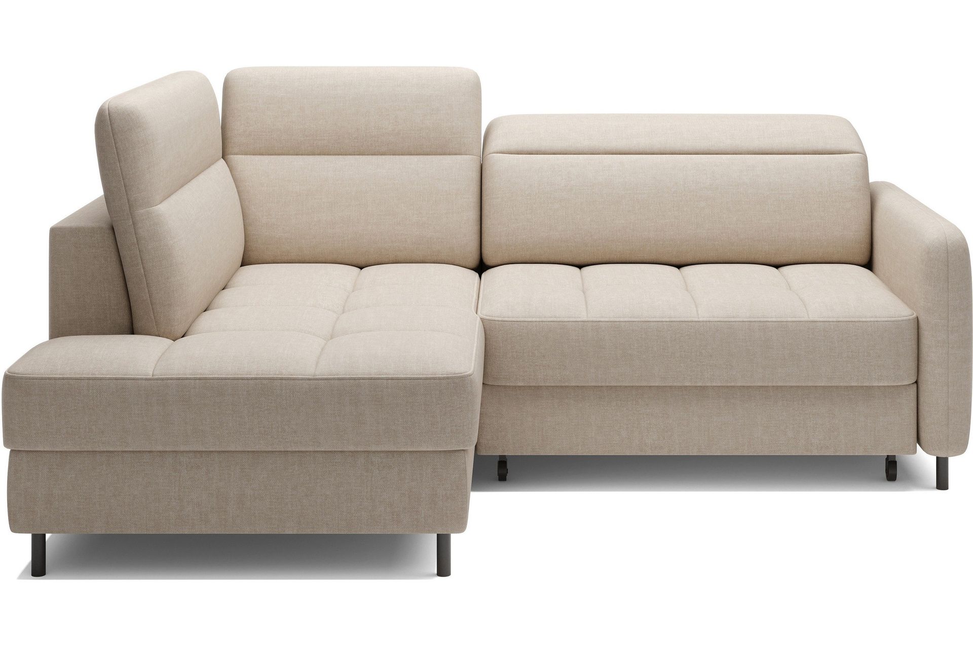 masuo bäddsoffa med schäslong 3-sits - beige