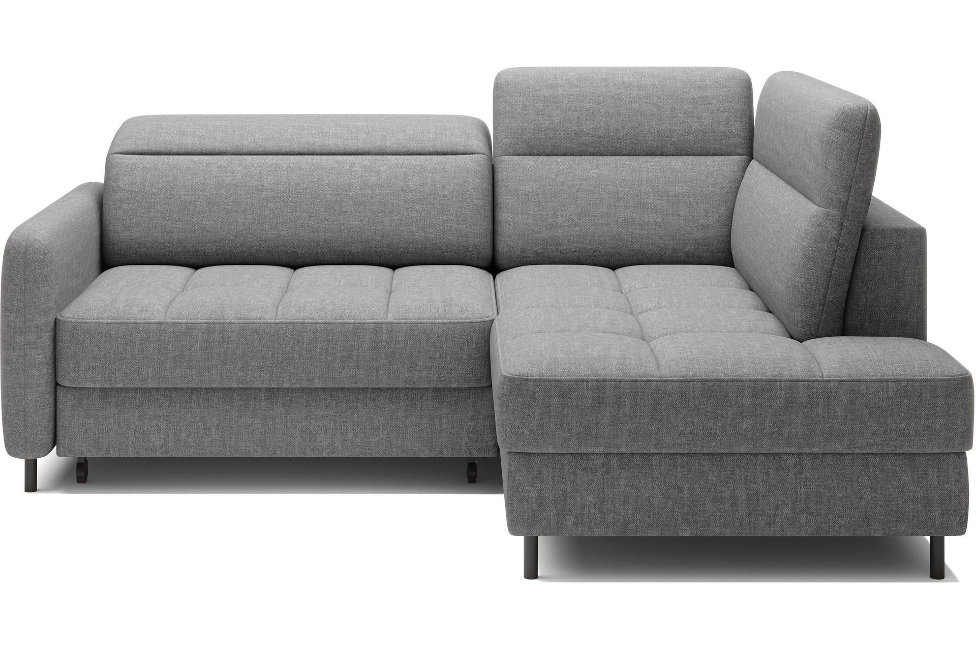 masuo bäddsoffa med schäslong 3-sits - grå