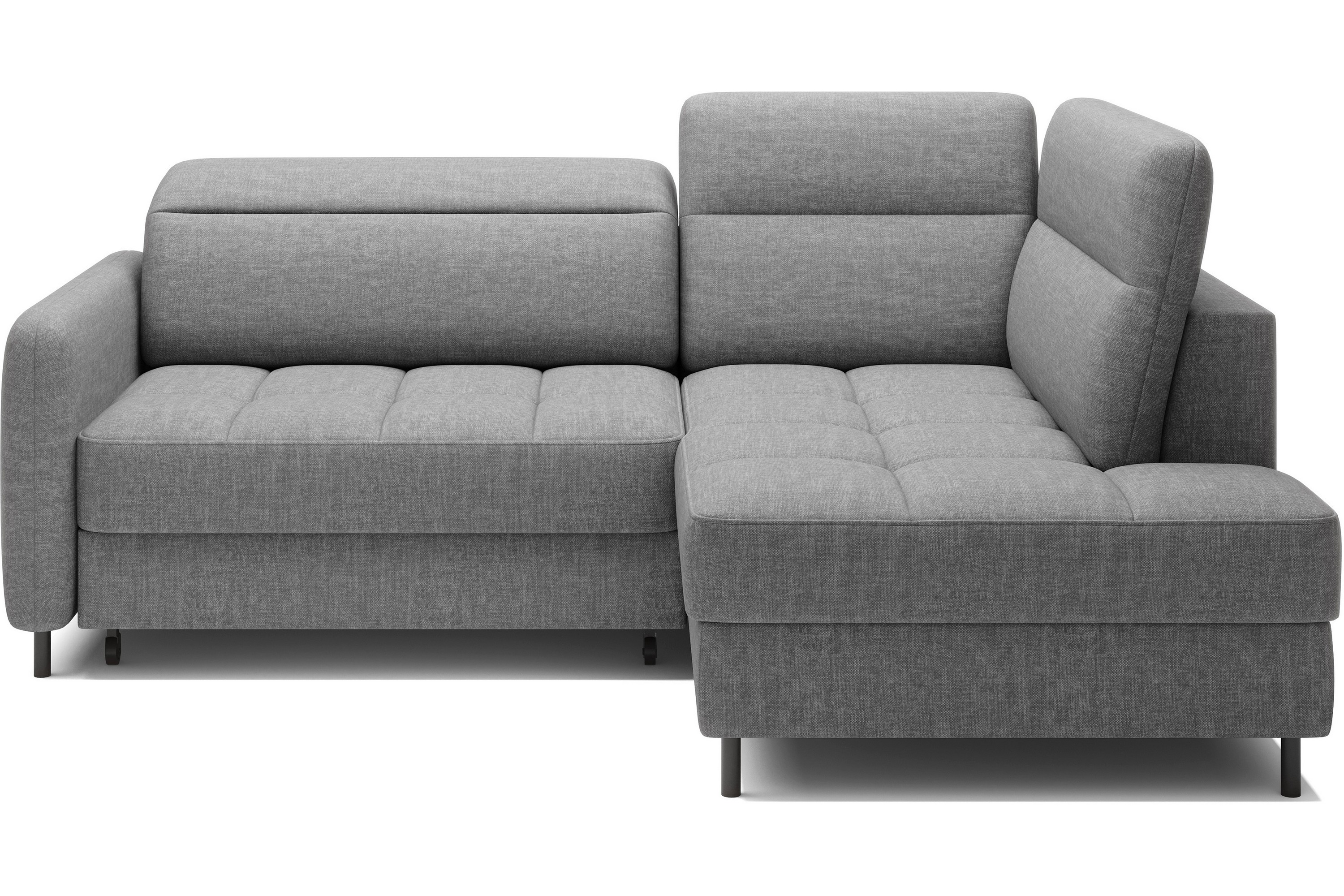 masuo bäddsoffa med schäslong 3-sits - grå