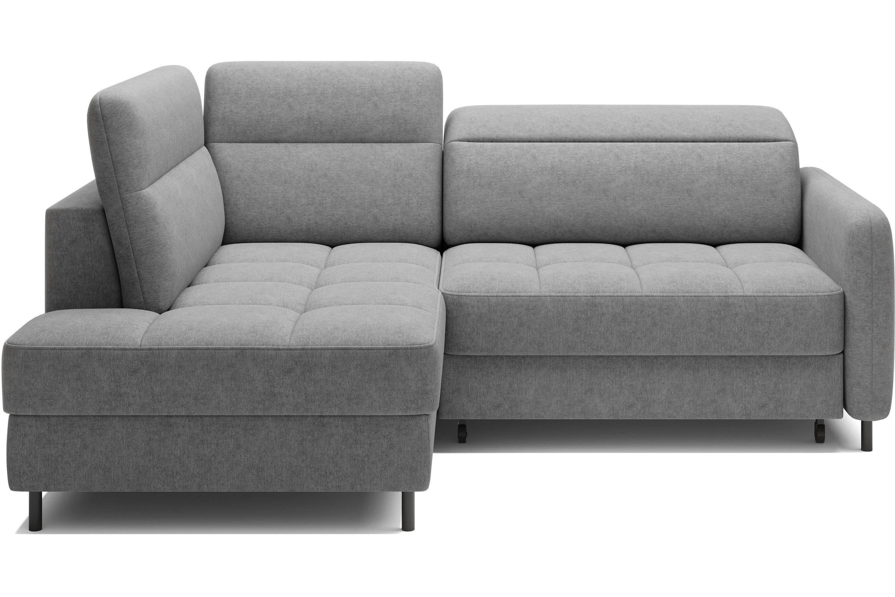 masuo bäddsoffa med schäslong 3-sits - grå