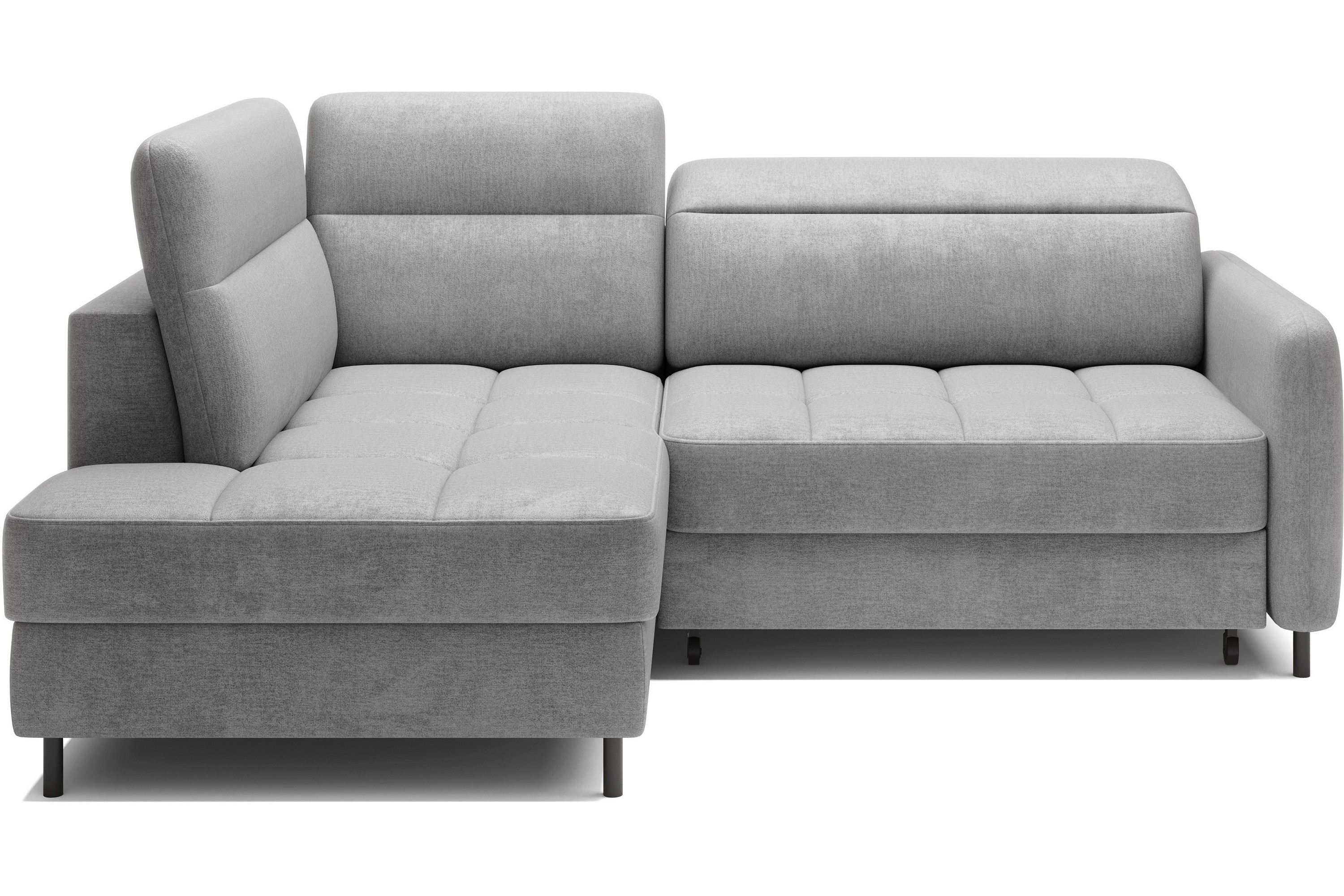 masuo bäddsoffa med schäslong 3-sits - grå