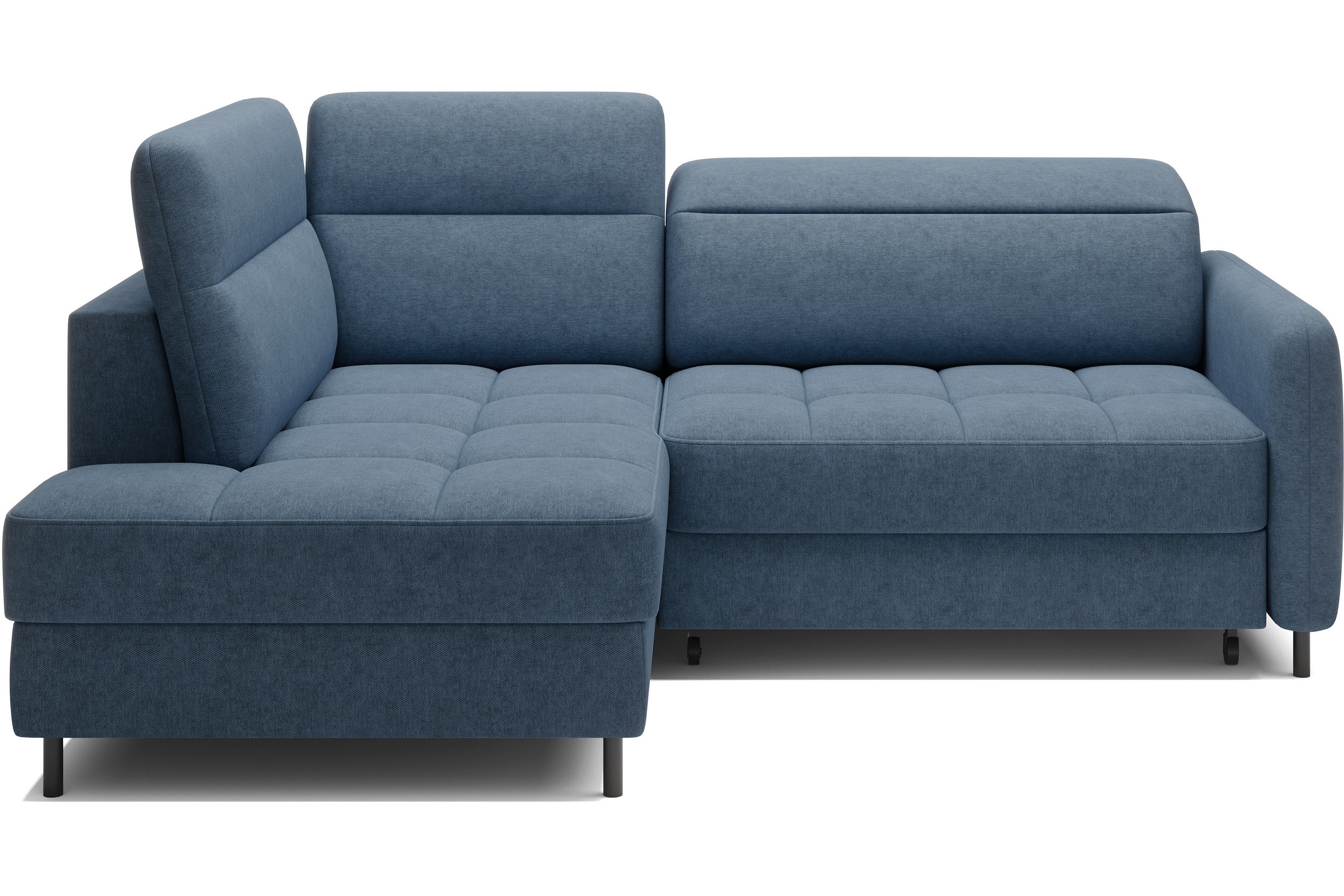 masuo bäddsoffa med schäslong 3-sits - mörkblå