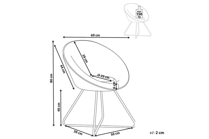 Matstol Floby ll - Blå, Svart - Möbler - Vardagsrum - Fåtöljer