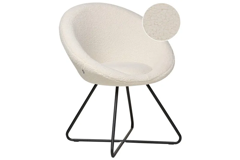 Matstol Floby ll, Vit, Svart