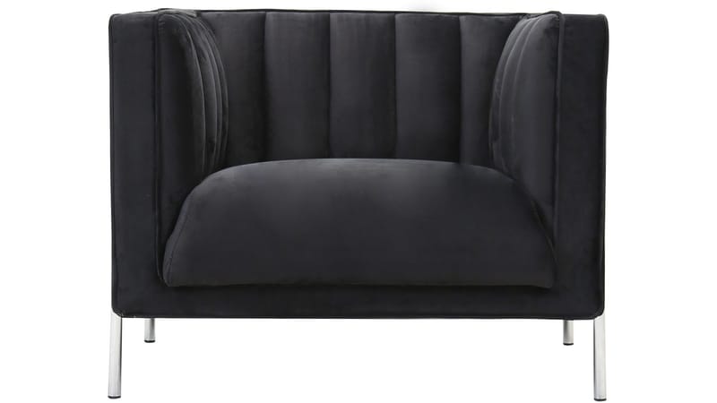 Mehara Fåtölj i sammet - Svart - Möbler - Vardagsrum - Fåtöljer