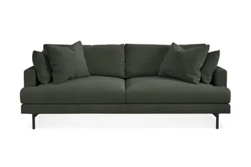 Menard Soffgrupp 4-sits + 4-sits Manchestersoffa - Mörkgrön - Möbler - Vardagsrum - Soffgrupper