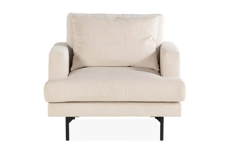 Menard Soffgrupp 4-sits Vänstervänd L-formad Schäslongsoffa + Stor Fåtölj i Manchester - Beige - Möbler - Vardagsrum - Soffgrupper