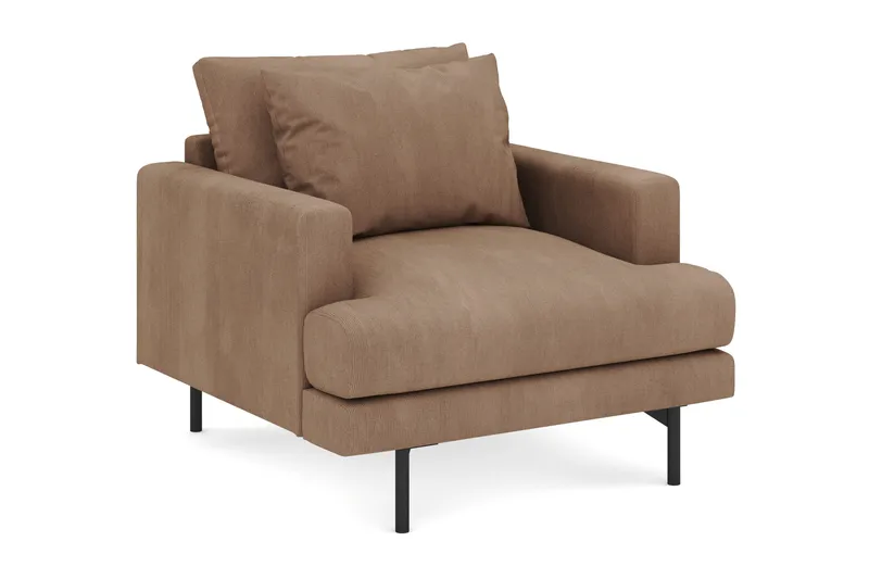 Menard Stor Fåtölj Manchester, Brun