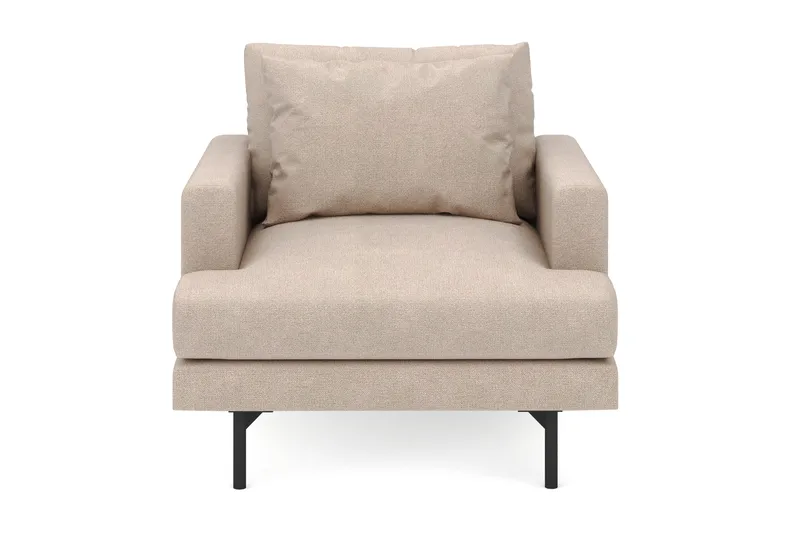 Menard Stor Fåtölj Tyg - Beige - Möbler - Vardagsrum - Fåtöljer