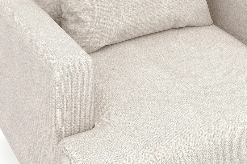 Menard Stor Fåtölj Tyg - Beige - Möbler - Vardagsrum - Fåtöljer