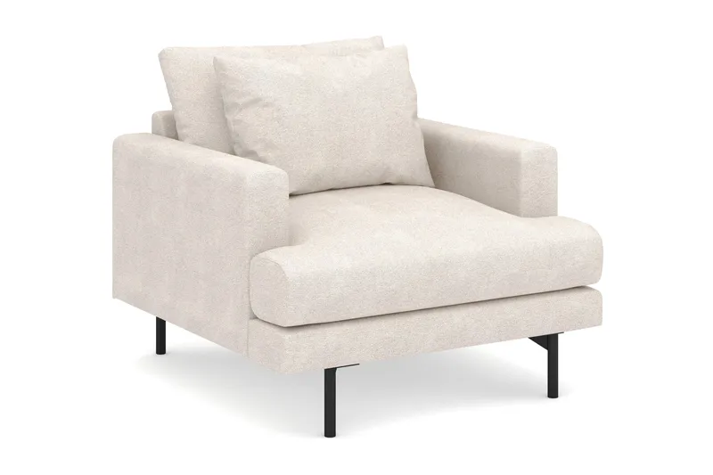 Menard Stor Fåtölj Tyg - Beige - Möbler - Vardagsrum - Fåtöljer