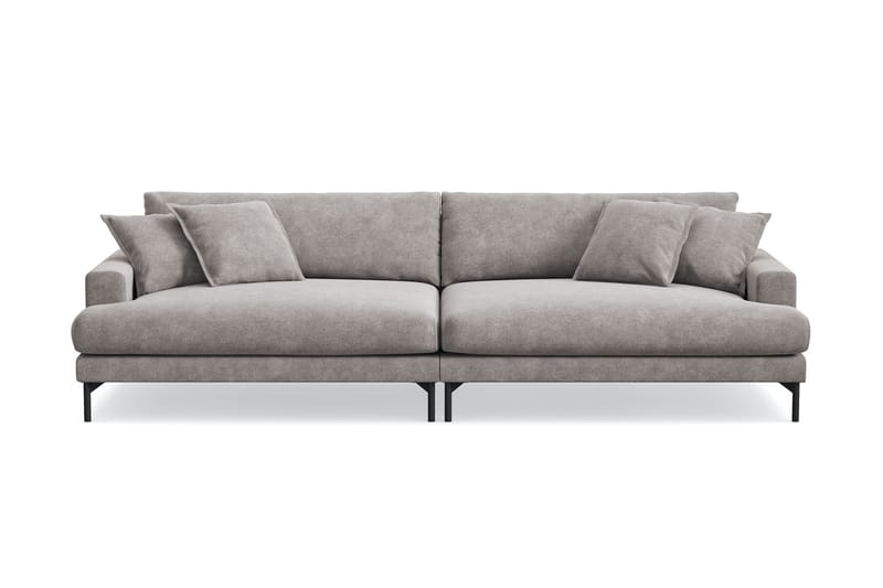 Menard Premium 5-sits Djup Soffa i Chenille - Grå/Brun - Möbler - Vardagsrum - Soffor