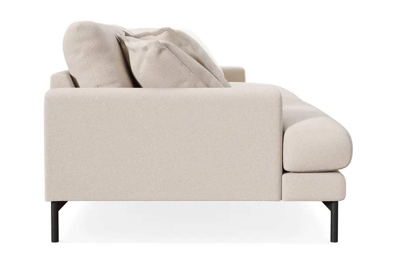 Menard Premium 5-sits Djup Soffa i Bouclé - Ljusbeige - Möbler - Vardagsrum - Soffor