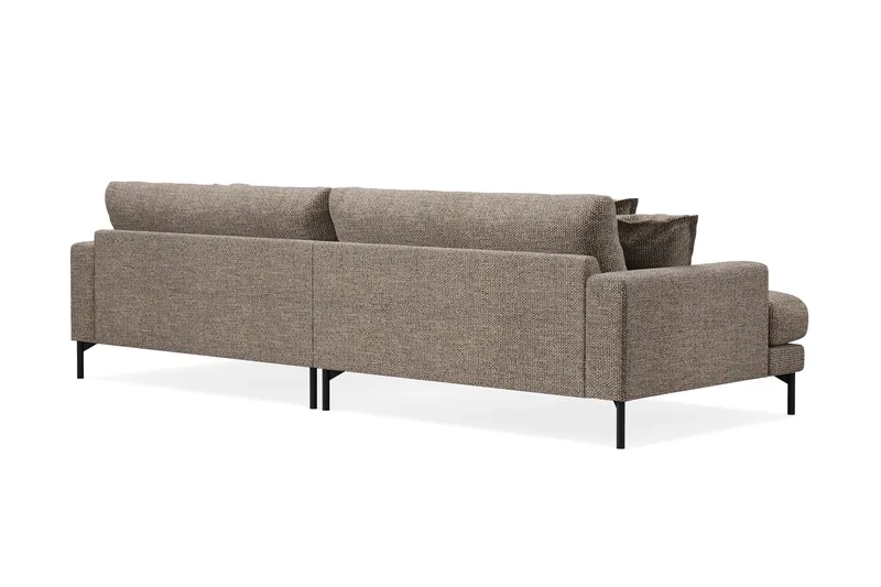 Menard Premium 5-sits Djup Soffa i Chenille - Brun - Möbler - Vardagsrum - Soffor