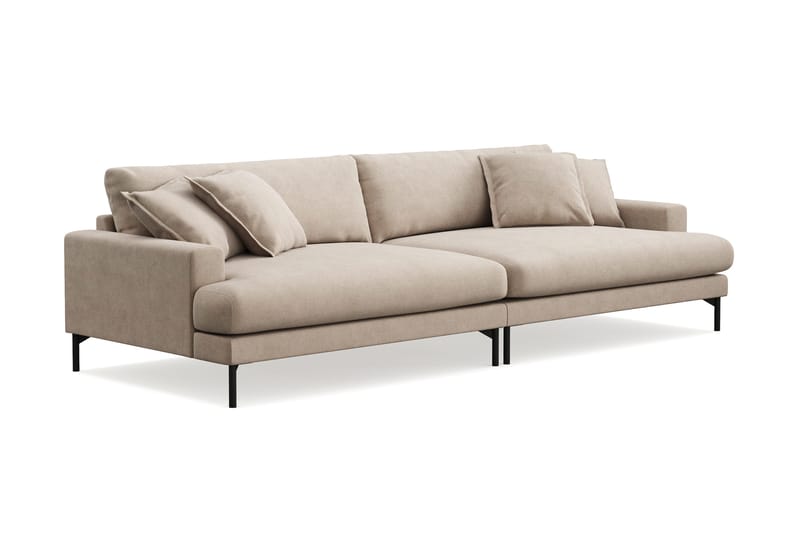 Menard Premium 5-sits Djup Soffa i Tyg - Beige - Möbler - Vardagsrum - Soffor