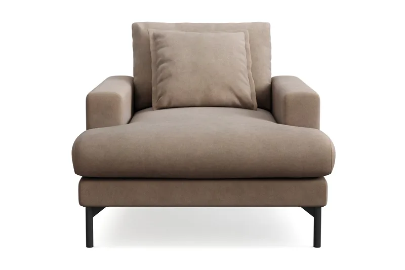Menard Premium Fåtölj i Tyg, Brun