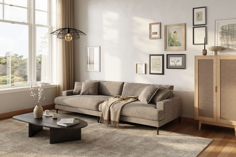Menard Premium 5-sits Djup Soffa i Chenille - Brun - Möbler - Vardagsrum - Soffor