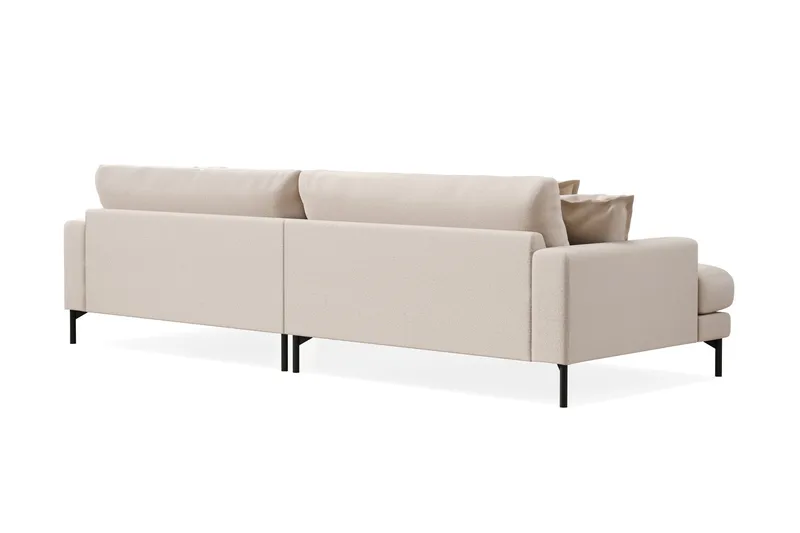 Menard Premium 5-sits Djup Soffa i Bouclé - Ljusbeige - Möbler - Vardagsrum - Soffor
