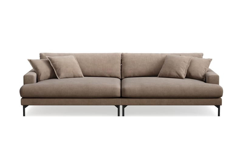 Menard Premium 5-sits Djup Soffa i Tyg, Brun
