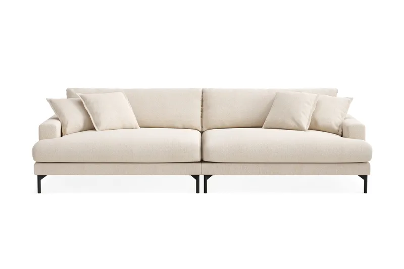 Menard Premium 5-sits Djup Soffa i Chenille - Ljusbeige - Möbler - Vardagsrum - Soffor
