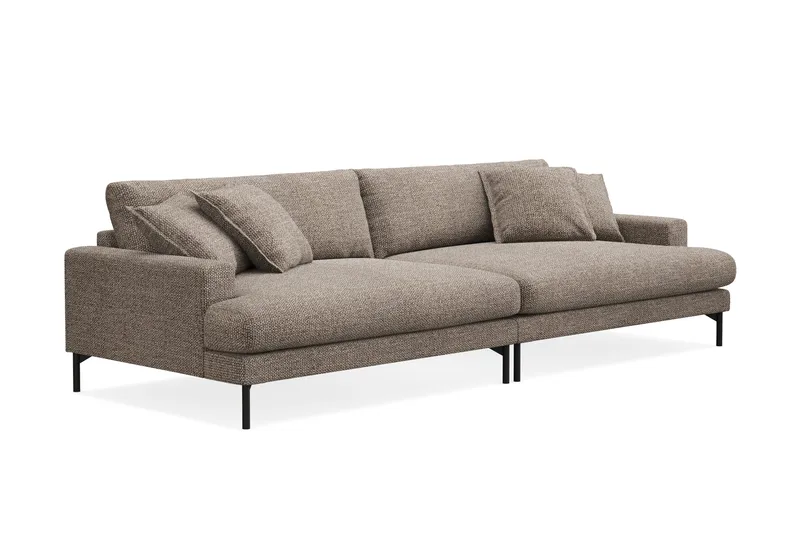 Menard Premium 5-sits Djup Soffa i Chenille - Brun - Möbler - Vardagsrum - Soffor