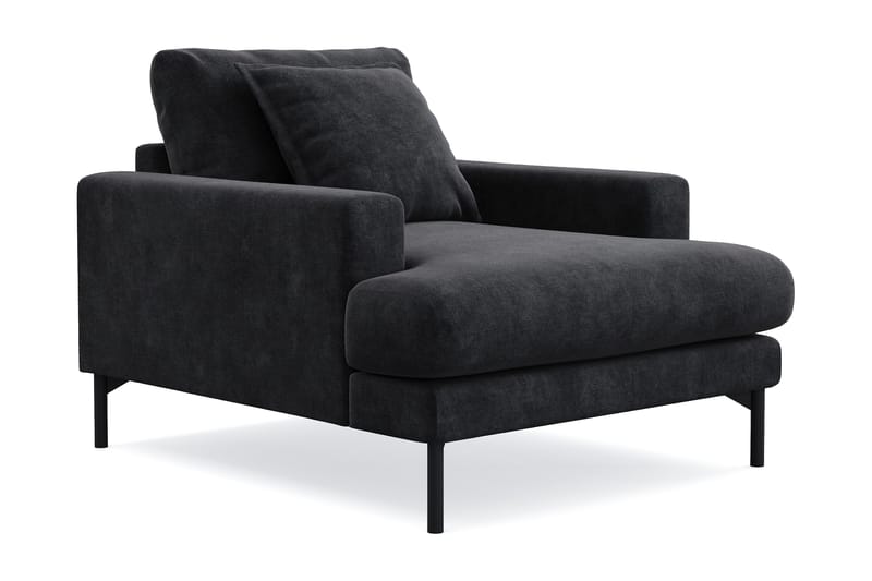 Menard Premium Fåtölj i Chenille - Svartt - Möbler - Vardagsrum - Fåtöljer