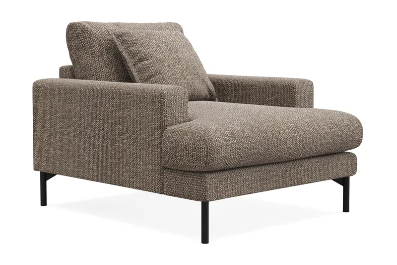 Menard Premium Fåtölj i Chenille - Brun - Möbler - Vardagsrum - Fåtöljer