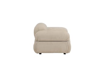 Mika Retro Fåtölj i Tyg - Beige - Möbler - Vardagsrum - Fåtöljer